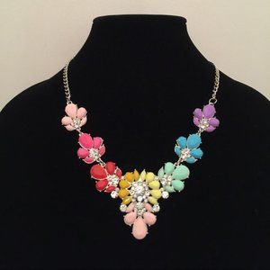 Rainbow and Crystal Necklace